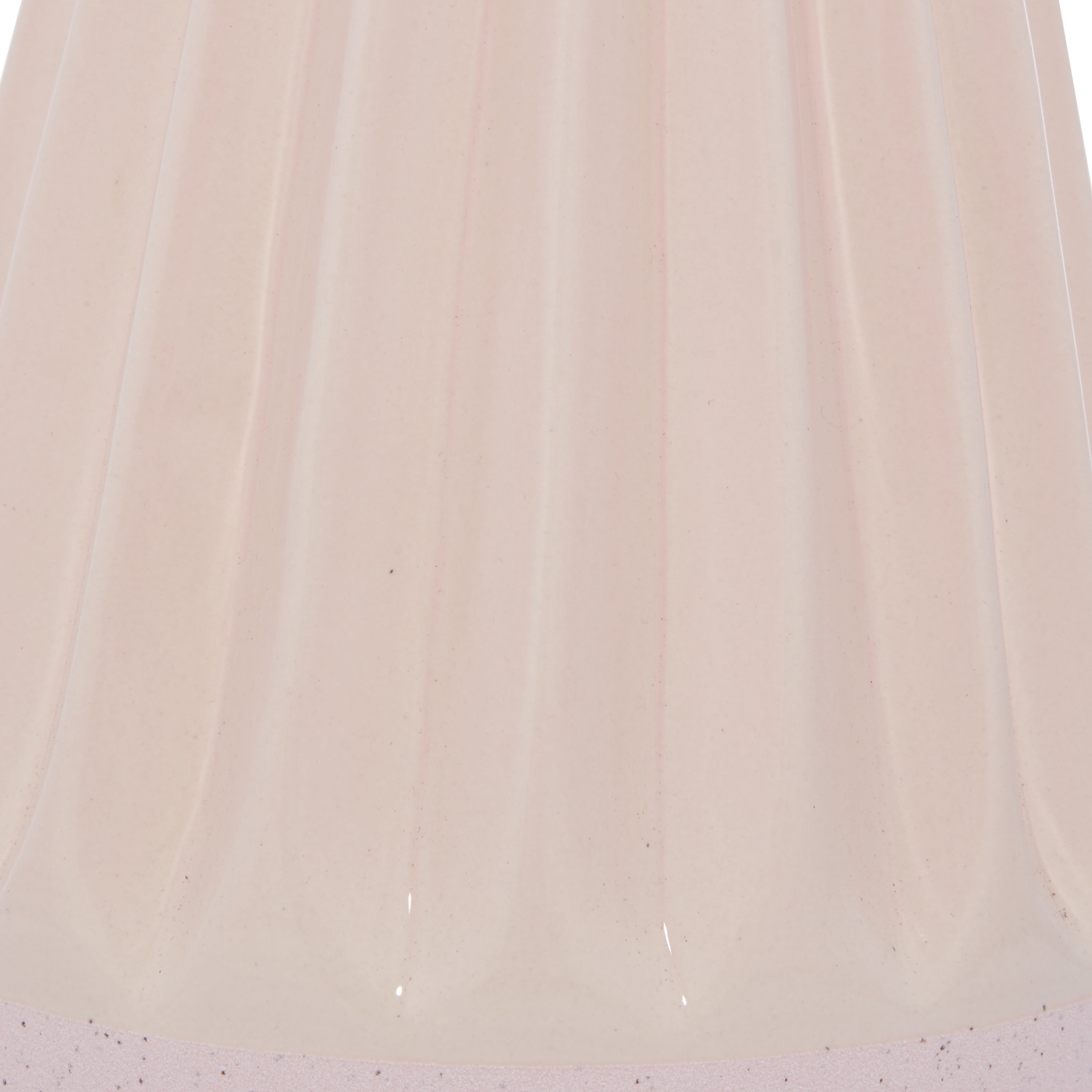 DecMode 11", 8"H Handmade Pink Ceramic Vase, Set of 2
