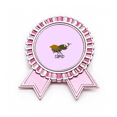 thumbnail image 1 of Insectos parásitos unicornios Insignia broche Medalla rosa premiada, 1 of 3