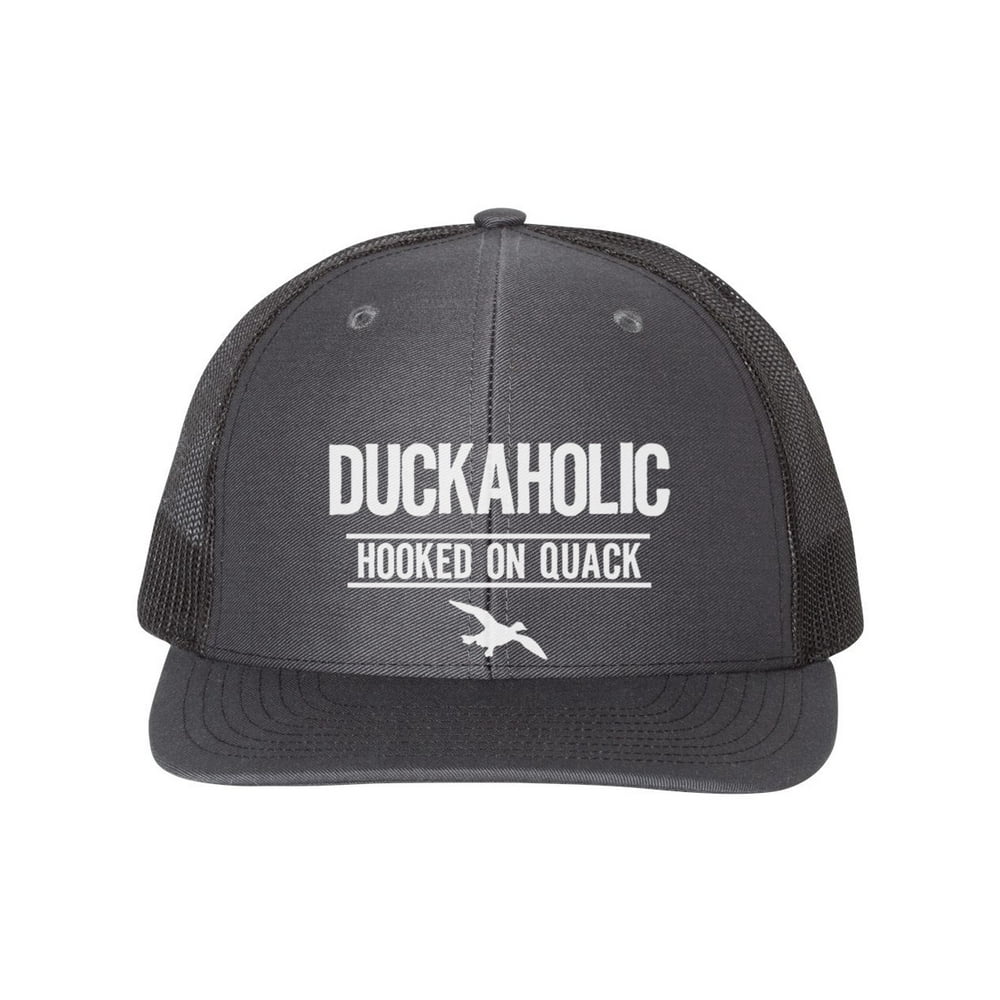 Duck Hunting Hat, Duckaholic, Hooked On Quack, Waterfowl Hat, Duck