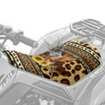 thumbnail image 2 of Renewold Waterproof ATV Seat Cover 25.2x10 Inch, Universal 4 Wheeler Seat Cover Stretch Fit for Honda/Yamaha/Polaris, Elastic Edge Mud Protector, Heavy Duty, Highland Cow Sunflower Leopard Print, 2 of 7