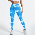 thumbnail image 6 of UngA Anti Cellulite Leggings Womens Butt Lifting Tummy Control Resistance Band High Waisted Leggings Cellumove 3D Compression Workout Women Leggings Light Blue,S, 6 of 8