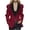 #177-Wine, variant on AUNVITO Women's Blazer Long Sleeve Solid Color Button Down Patchwork Lapel Classic and Elegant Style