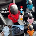 thumbnail image 5 of Funda para el interior del coche, divertidas sudaderas con capucha, protección para la palanca de cambios, decoración para el coche, protector de palanca de cambios, accesorios interiores (negro), 5 of 5
