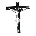 thumbnail image 4 of Estatua de crucifijo de pared, , decoración de Jesús, estatuilla tallada, cruz de pared para apartamento, sala de estar, oficina, regalo Negro, 4 of 8