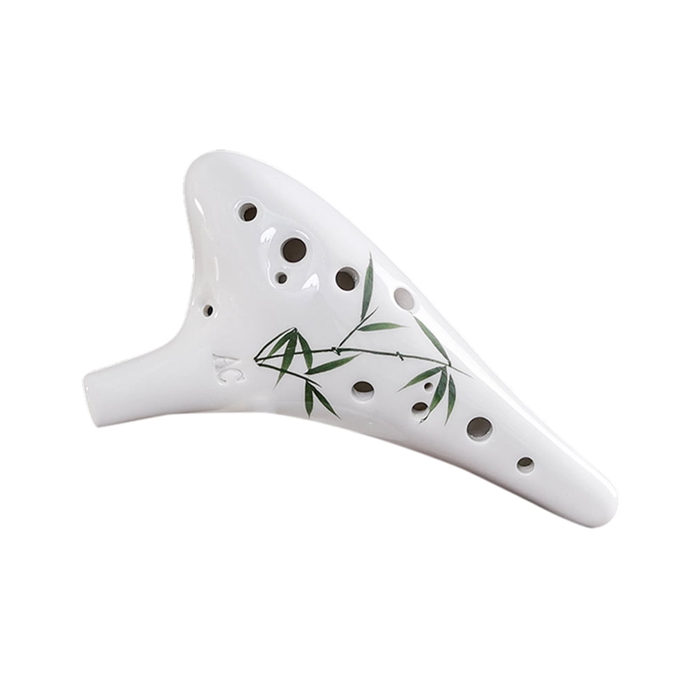 12 Holes Round Head Ceramic Ocarina Alto C Hand Painted Musical
