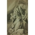 thumbnail image 3 of After Federico Barocci 16x24 Black Modern Framed Museum Art Print Titled - Kneeling Magdalene and Tomb Attendant, 3 of 5