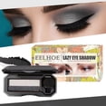 thumbnail image 2 of Clearance! Perfect Color Eyeshadow Portable Two tone Eyeshadow Two Color Eye Shadow Plate Two Color Lazy Eyeshadow Makeup Mini Lazy Eyeshadow Makeup Eyeshadow,Black, 2 of 7