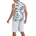 thumbnail image 2 of Sikiie Hawaii Palms Basketball Jersey Reversible Men's Mesh Athletic Sports Shirts Training Practice S-4XLSmall, 2 of 6