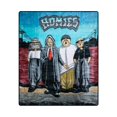 thumbnail image 2 of Plush Throw Blanket - Homies Original - QUEEN BED 79""x 95"" - Faux Fur Blanket For Beds, Sofa, Couch, Picnic, Camping, 2 of 5