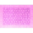 thumbnail image 1 of Ahgly Company Indoor Rectangle Oriental Pink Modern Area Rugs, 2' x 4', 1 of 4