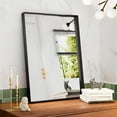thumbnail image 2 of Lumora 30"x 20.2" Rectangular Bathroom Mirror With Deep Framed Wall Mounted, Black, 2 of 6