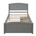thumbnail image 2 of Holaki Wood Twin Size Bed with 2 Storage Drawers for Kids, Gray, 2 of 7