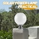 thumbnail image 5 of Lámpara solar esférica para exteriores, resistente al agua, para pared de patio, color blanco, 5 of 7