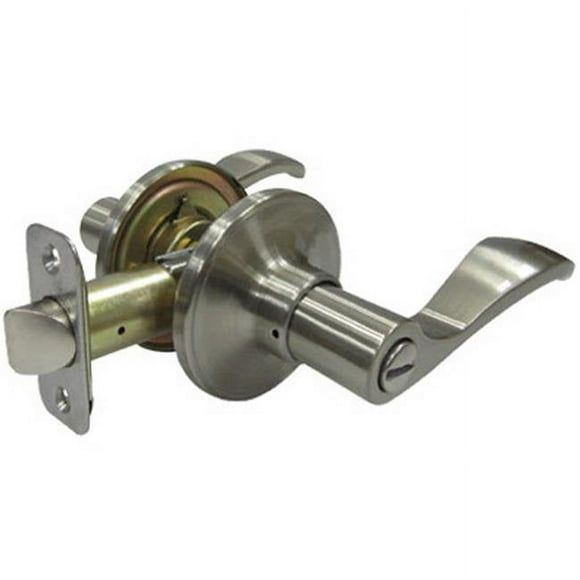 Taiwan Fu Hsing Industrial 221768 Tru-Guard Reversible Naples Privacy Lever Lockset, Satin Nickel