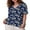 05-Lily Navy, variant on Women's Plus Size Tops V Neck T Shirts Summer Short Sleeve Oversized Tees Casual Loose Fit Tunic
