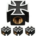thumbnail image 4 of Eease 4 pcs Cross Style Tire Stem Valve Caps Universal Tire Wheel Valve Covers for Cars, 4 of 7