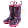 thumbnail image 2 of Hudson Baby Infant Girl Rain Boots, Paisley Punch, 7 Toddler, 2 of 3