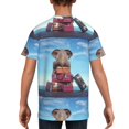 thumbnail image 5 of Wukai Elephant Sits Youth Unisex Short Sleeve T-Shirt for Boys, Girls, Teens, and Kids-Small, 5 of 7