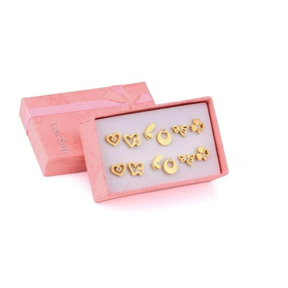 Surgical steel stud earrings set | tarnish free earrings Hypoallergenic earrings Trendy
