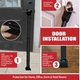 thumbnail image 4 of Dual Security Bar 2-Sets Adjustable-Length Portable Strong Door Bar For Hinged And Sliding Patio Doors & Windows Home Travel Security Extends 28 In. To 45 In. White, 4 of 4