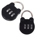 thumbnail image 1 of VERDANVERSE 2pcs Cute Design Combination Lock Metal Black for Use, 1 of 8