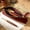 Wine, variant on Handmade Vintage Full-Grain Soft Leather Pencil Pouch Anti-Scratch Suede Interior Premium Brass Metal Zipper Detachable Leather Wrist Pull Elongated Slim Spacious
