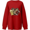thumbnail image 3 of EQWLJWE Chandails d'Halloween Surdimensionnés pour Femmes Imprimé Léopard Football Chandail à Manches Longues Col Rond Décontracté Vêtements Tendance Automne 2023 Tenues de Jour de Match, 3 of 4