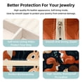 thumbnail image 3 of Squirrel Travel Portable Square Necklace Holder with Earring Holder, Display Case - Travel Organizer for Rings, Earrings, Necklaces, Bracelets - Suitable for Girls and Women, 3 of 6