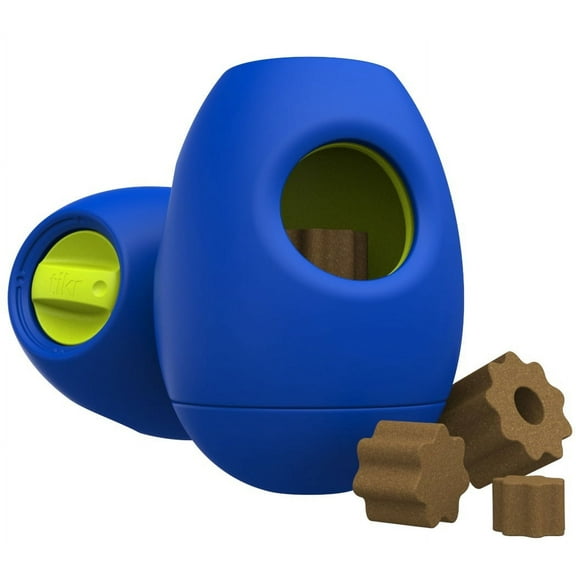 SBARK Tikr Interactive Treat Toy for Dogs with Treats, Blue, Large