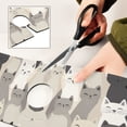 thumbnail image 6 of Yayeee Faucet Mat for Kitchen Sink 14.7" Diatomite Long Splash Guard Pad, Beige Cute Cats, 2 Pack, 6 of 7