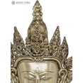 thumbnail image 3 of Vajrasattva Sixth Dhyani Buddha Brass Sculpture - Enlightenment Path Handmade Statue, 3 of 4