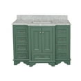 thumbnail image 5 of Nantucket 48" Bathroom Vanity with Sage Green Cabinet and Carrara Marble Top, 5 of 6