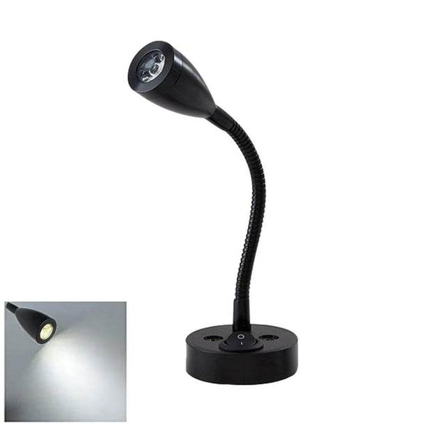 LUVCLS Luz de lectura LED para interior de RV, 2 W, puerto USB, 5 V, 2 A, interruptor con foco
