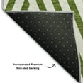 thumbnail image 3 of Addison Rugs Mayfield Washable Transitional Geometric Olive Rectangle Rug, 1'8" x 2'6", 3 of 5