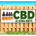 thumbnail image 1 of Cbd All Natural Benefits 13 oz Vinyl Banner With Metal Grommets, 1 of 4