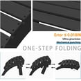 thumbnail image 6 of AreShark Folding Adirondack Footrest, All Weather Adirondack Ottoman Without Assembly, Black, 6 of 12