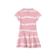 thumbnail image 4 of CCRFTGI Polo Dresses for Kids Girls Size 7-8 Short Sleeve Uniform Casual Striped Pleated Flare Skater Polo Dresses Summer Button Collared Pique Polo Dress Pink 3-4 Years, 4 of 5
