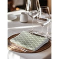 thumbnail image 6 of Sage Green Ombre Stripe Cloth Napkins Set of 8 Reusable Dinner Napkins, Modern Abstract Gradient Striped Cocktail Napkin Washable Table Napkins for Wedding/Holiday Party/Baby Shower 20"x20", 6 of 7