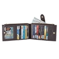 thumbnail image 3 of Billetera RFID Travelambo para mujer, grande, plegable con bolsillo con cremallera, 3 of 4