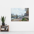 thumbnail image 2 of Pissarro The Oise Near Pontoise In Grey Weather Extra Large Art Print Wall Mural Poster Premium XL, 2 of 3