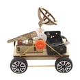 thumbnail image 2 of Coche Eléctrico, Juguetes para Experimentos de Ciencia, Rompecabezas de Madera Hecho a Mano, Artesanías Duraderas, Desarrollo Cerebral, Campo de Hugo Coche de madera de bricolaje, 2 of 8