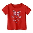 thumbnail image 3 of Tfken Boys Tees For Summer Print Crew Neck Short Sleeve Tops Trendy Casual Summer Children Soft Tops Red Size 1-2 Years, 3 of 3