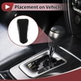 thumbnail image 3 of Unique Bargains Gear Shift Knob Cover Universal for Car SUV Truck RV Zipper Stick Shifting Handle Protector PU Polyester Gray, 3 of 7