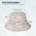 thumbnail image 3 of Yiaed Summer Life Print Reflective Stripe Bucket Hat Unisex Funny Outdoor Fisherman Cap Beach Sun Hat, 3 of 5