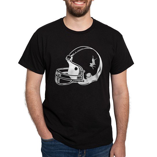 CafePress - Football Dark T Shirt - Men's Classic Cotton T-Shirts