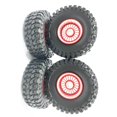 thumbnail image 4 of Llantas de plástico Bewildely 4 piezas para ruedas de control remoto 1/24 Axial SCX24 Rojo, 4 of 6