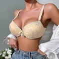thumbnail image 1 of Women Push Up Bra Thick Padded Lingerie Lifting Anti-Sagging Bras A Cup, 1 of 4
