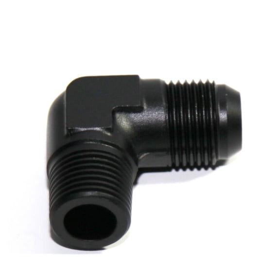 10 Pieces Of BLACK AN10 10-AN Male to 1/2"NPT Male 90 Degree Flare Fitting Adapter BLACK AN10 10-AN Male to 1/2"NPT Male 90 Degree Flare Fitting Adapter