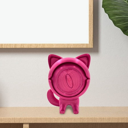 

Outdoor Statues And Sculptures Extra Large 3D Printed One Eyed Cat Toy 3D Printed Cat Model Turnable Eyes Festival Toys Home Executive Desk Toys One Eyed Cat Toy For Anxiety Relaxing