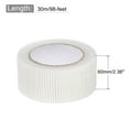 thumbnail image 2 of Uxcell 2.4-inch x 98-feet 2.8mm Mesh Self-Adhesive Fiberglass Drywall Joint Tape, 2 of 6